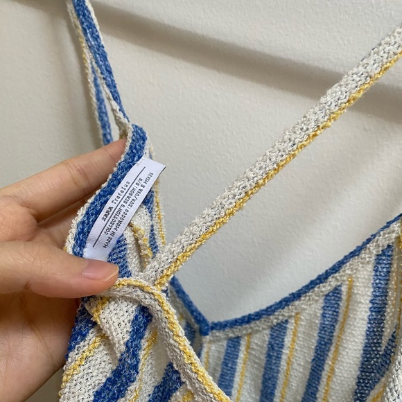 Zara Striped Knit Romper S - Picture 7 of 10